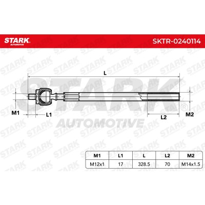 Drążek kierowniczy Stark SKTR-0240114 SKTR-0240114 - foto 8