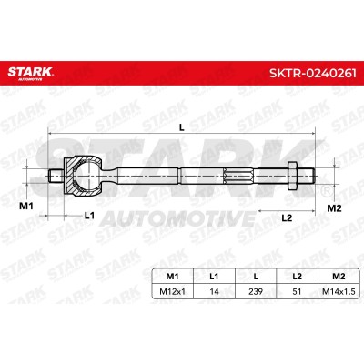Drążek kierowniczy Stark SKTR-0240261 SKTR-0240261 - foto 5