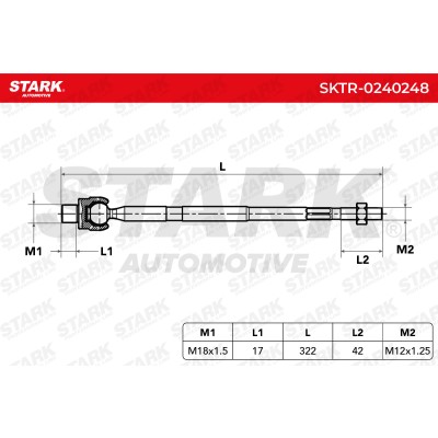 Drążek kierowniczy Stark SKTR-0240248 SKTR-0240248 - foto 5