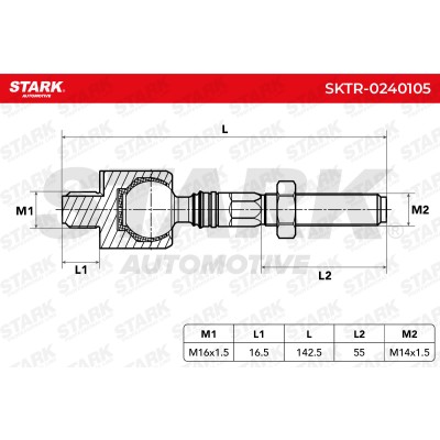 Drążek kierowniczy Stark SKTR-0240105 SKTR-0240105 - foto 5