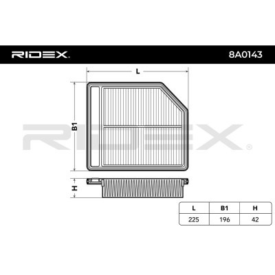 Filtr Powietrza RIDEX 8A0143 8A0143 - foto 5