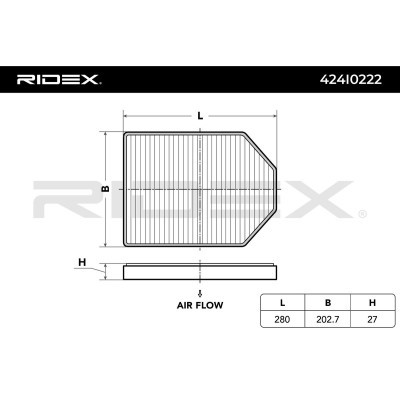 Filtr Kabinowy RIDEX 424I0222 424I0222 - foto 5
