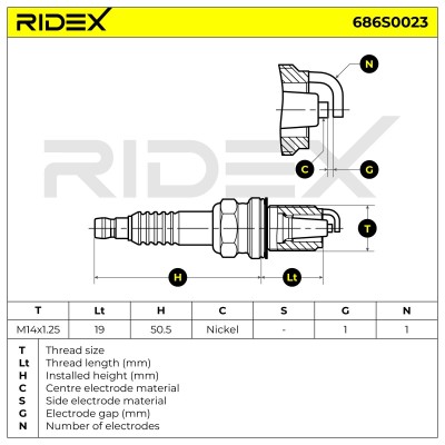 Świeca Zapłonowa RIDEX 686S0023 686S0023 - foto 9
