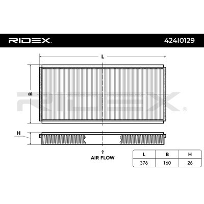 Filtr Kabinowy RIDEX 424I0129 424I0129 - foto 5
