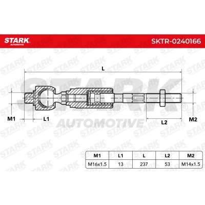 Drążek kierowniczy Stark SKTR-0240166 SKTR-0240166 - foto 7
