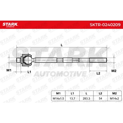 Drążek kierowniczy Stark SKTR-0240209 SKTR-0240209 - foto 6