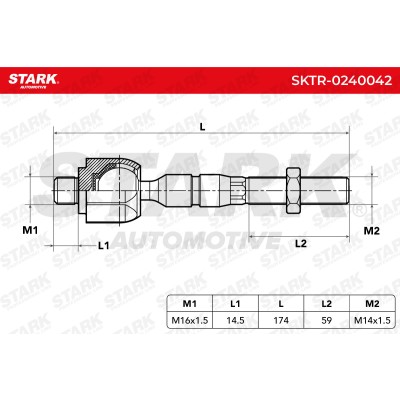 Drążek kierowniczy Stark SKTR-0240042 SKTR-0240042 - foto 5