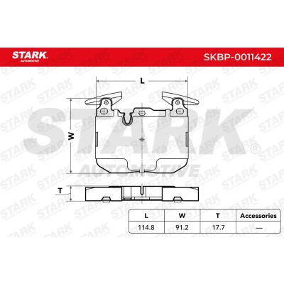 Klocki hamulcowe Stark SKBP-0011422 SKBP-0011422 - foto 5