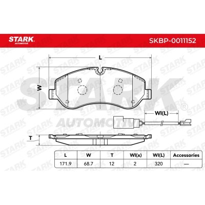 Klocki hamulcowe Stark SKBP-0011152 SKBP-0011152 - foto 3