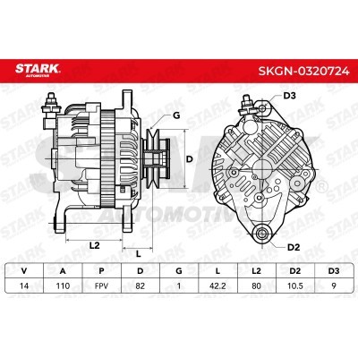 Alternator Stark SKGN-0320724 SKGN-0320724 - foto 7
