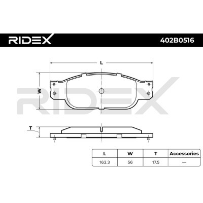 Klocki hamulcowe RIDEX 402B0516 402B0516 - foto 9