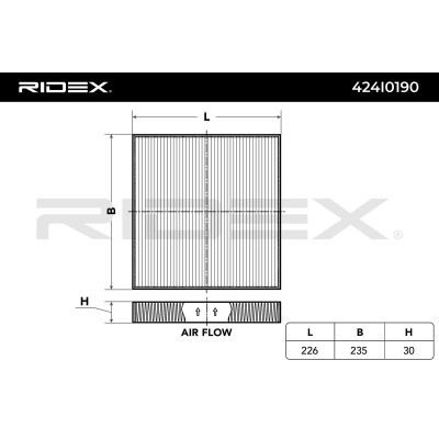 Filtr Kabinowy RIDEX 424I0190 424I0190 - foto 3