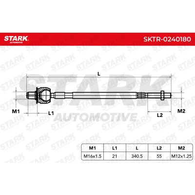 Drążek kierowniczy Stark SKTR-0240180 SKTR-0240180 - foto 6
