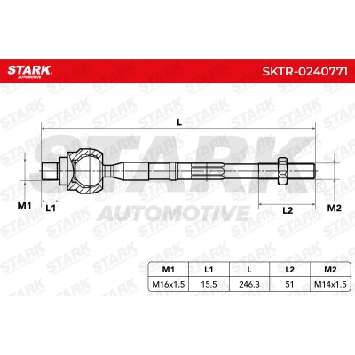 Drążek kierowniczy Stark SKTR-0240771 SKTR-0240771 - foto 5
