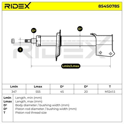 Amortyzator RIDEX 854S0785 854S0785 - foto 9