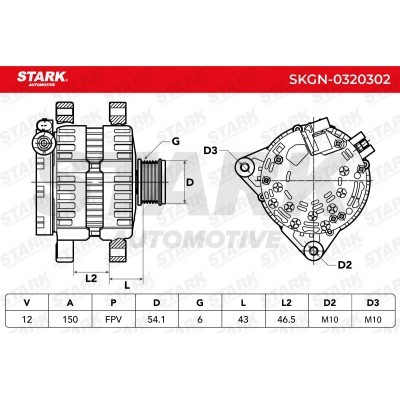 Alternator Stark SKGN-0320302 SKGN-0320302 - foto 7