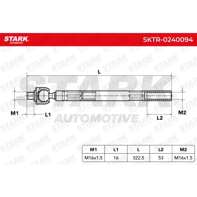 Drążek kierowniczy Stark SKTR-0240094 SKTR-0240094 - foto 6