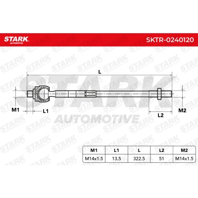 Drążek kierowniczy Stark SKTR-0240120 SKTR-0240120 - foto 5