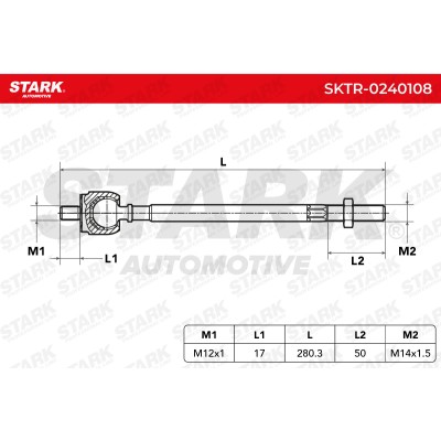 Drążek kierowniczy Stark SKTR-0240108 SKTR-0240108 - foto 5