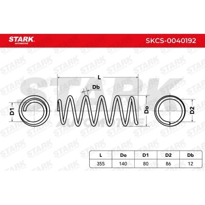 Sprężyna Zawieszenia Stark SKCS-0040192 SKCS-0040192 - foto 4