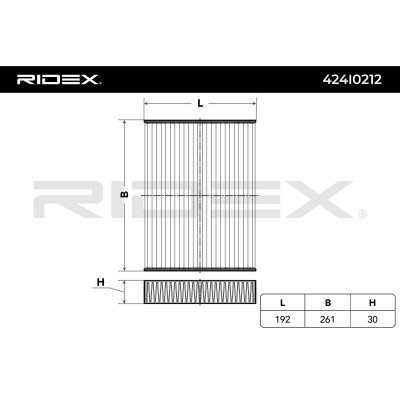Filtr Kabinowy RIDEX 424I0212 424I0212 - foto 2