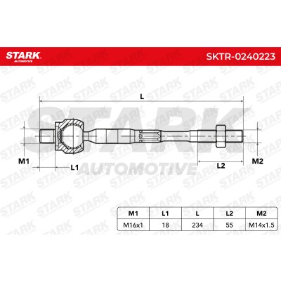 Drążek kierowniczy Stark SKTR-0240223 SKTR-0240223 - foto 8