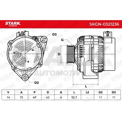Alternator Stark SKGN-0321236 SKGN-0321236 - foto 8