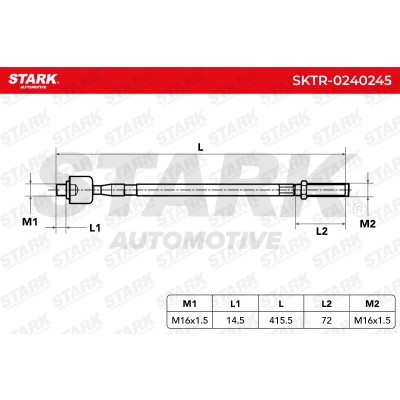 Drążek kierowniczy Stark SKTR-0240245 SKTR-0240245 - foto 5