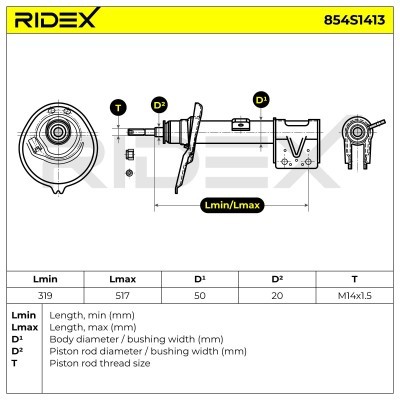 Amortyzator RIDEX 854S1413 854S1413 - foto 5