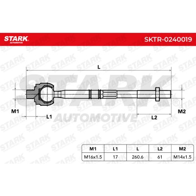 Drążek kierowniczy Stark SKTR-0240019 SKTR-0240019 - foto 5