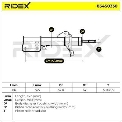 Amortyzator RIDEX 854S0330 854S0330 - foto 8