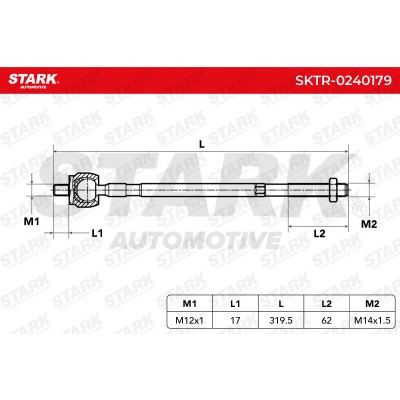 Drążek kierowniczy Stark SKTR-0240179 SKTR-0240179 - foto 5