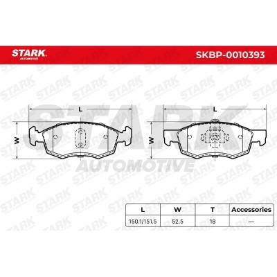 Klocki hamulcowe Stark SKBP-0010393 SKBP-0010393 - foto 3