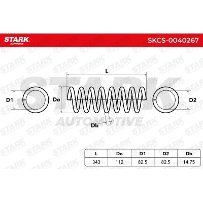 Sprężyna Zawieszenia Stark SKCS-0040267 SKCS-0040267 - foto 6