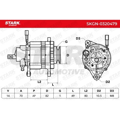 Alternator Stark SKGN-0320479 SKGN-0320479 - foto 10
