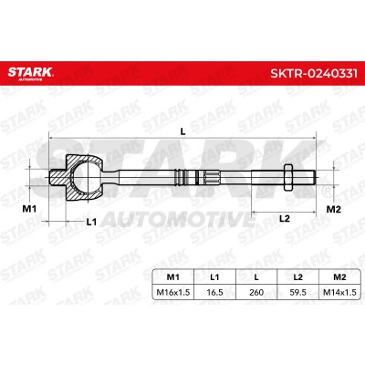 Drążek kierowniczy Stark SKTR-0240331 SKTR-0240331 - foto 6