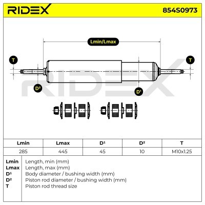 Amortyzator RIDEX 854S0973 854S0973 - foto 8