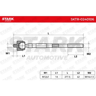 Drążek kierowniczy Stark SKTR-0240106 SKTR-0240106 - foto 4