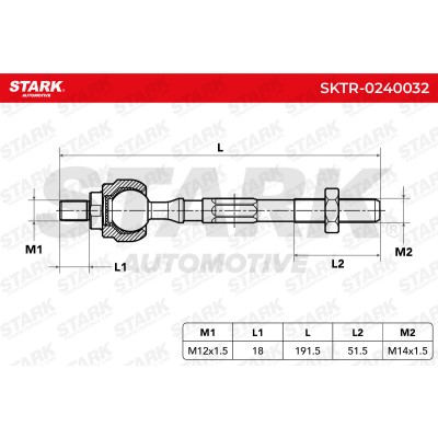 Drążek kierowniczy Stark SKTR-0240032 SKTR-0240032 - foto 5