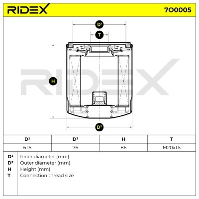 Filtr Oleju RIDEX 7O0005 7O0005 - foto 6
