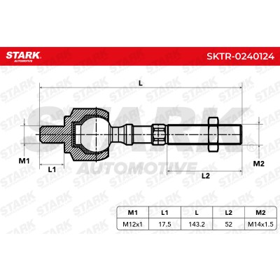 Drążek kierowniczy Stark SKTR-0240124 SKTR-0240124 - foto 5