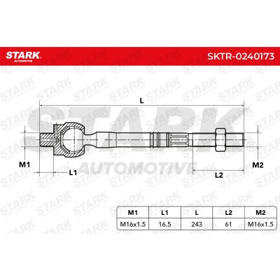 Drążek kierowniczy Stark SKTR-0240173 SKTR-0240173 - foto 7
