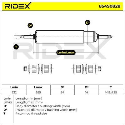Amortyzator RIDEX 854S0828 854S0828 - foto 5