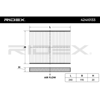 Filtr Kabinowy RIDEX 424I0133 424I0133 - foto 2