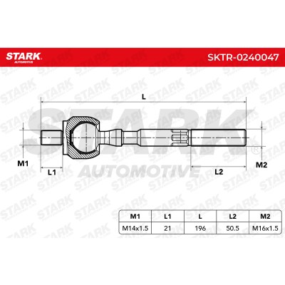 Drążek kierowniczy Stark SKTR-0240047 SKTR-0240047 - foto 6