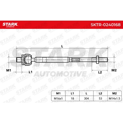 Drążek kierowniczy Stark SKTR-0240168 SKTR-0240168 - foto 5