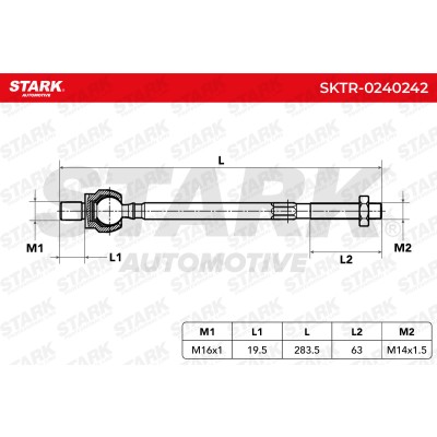 Drążek kierowniczy Stark SKTR-0240242 SKTR-0240242 - foto 6