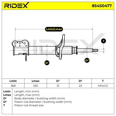 Amortyzator RIDEX 854S0477 854S0477 - foto 8