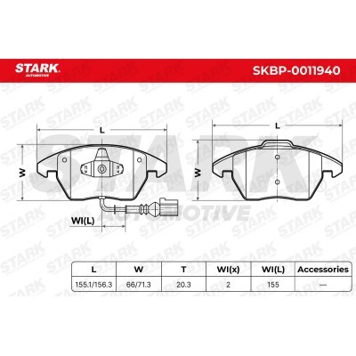 Klocki hamulcowe Stark SKBP-0011940 SKBP-0011940 - foto 5
