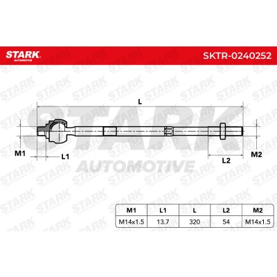 Drążek kierowniczy Stark SKTR-0240252 SKTR-0240252 - foto 5
